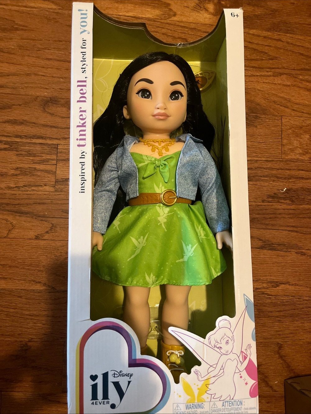 Disney ILY 4ever Doll Inspired By Tinker Bell, 18" Doll With Black Hair